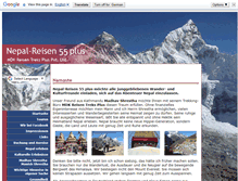Tablet Screenshot of nepal-reisen55plus.de